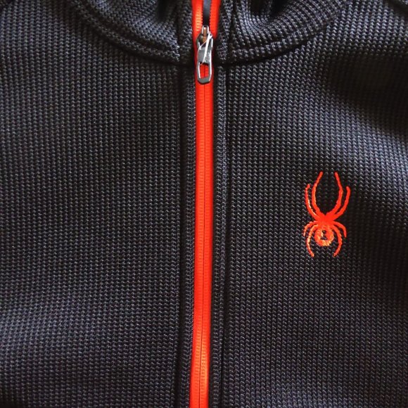 SPYDER BRAND LONG SLEEVE MENS BLACK ¾ ZIPPER LONG SLEEVE JACKET (NEW WITH TAGS) - Picture 10 of 13